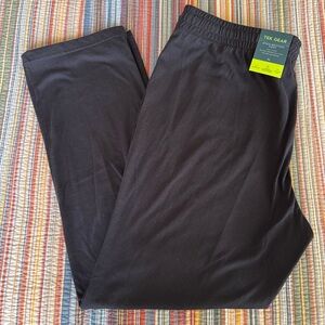 Tek Gear black open-bottom jersey lounge pants Men's XL. New with tags! (2)
